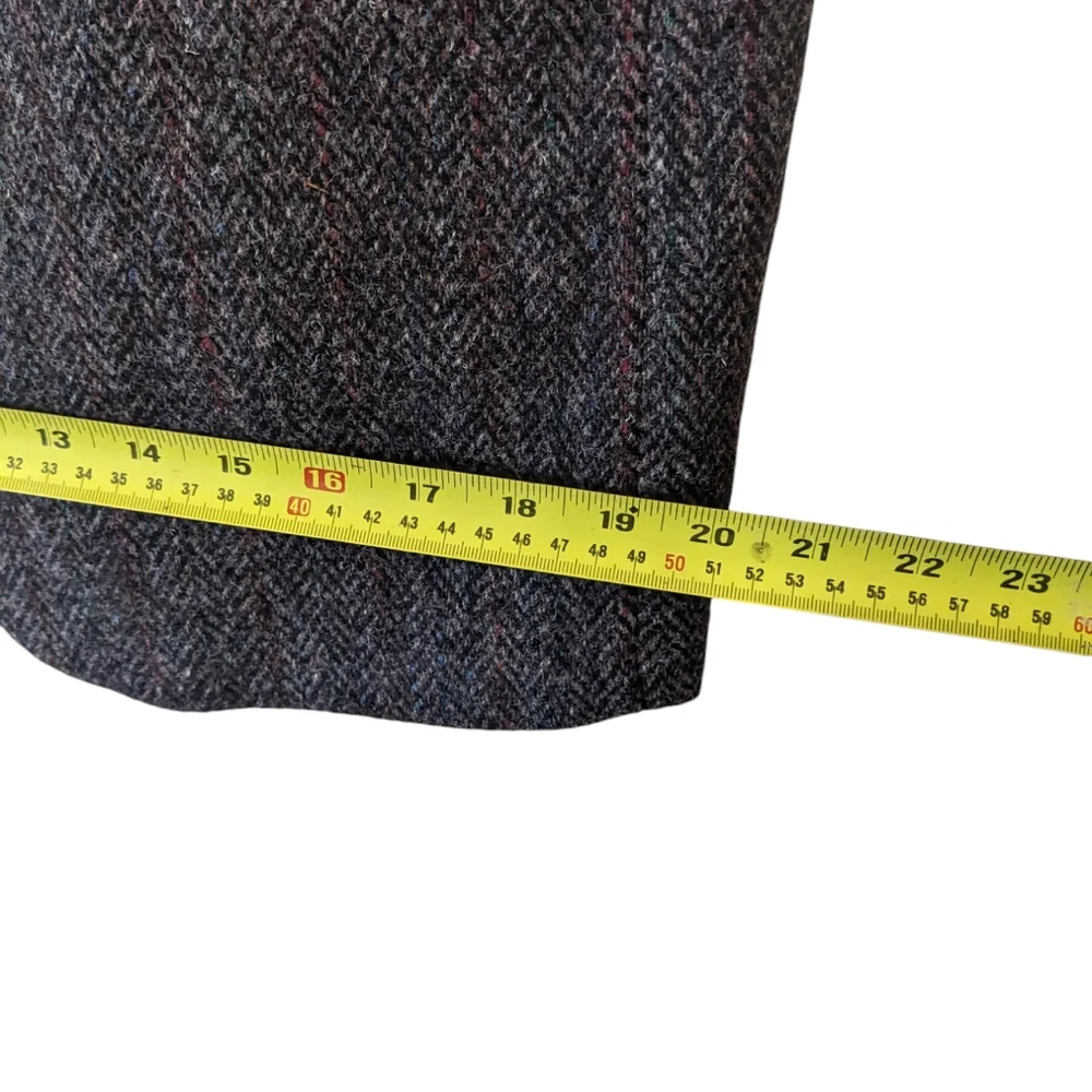 Men's Herringbone Wool Blazer - Gray - Picture 12 of 15